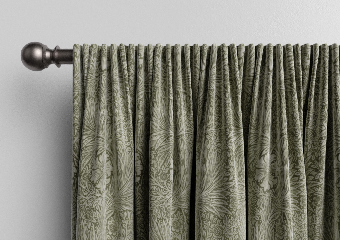 William Morris At Home Marigold Velvet, Sage - Made to Measure Curtains - Image 9